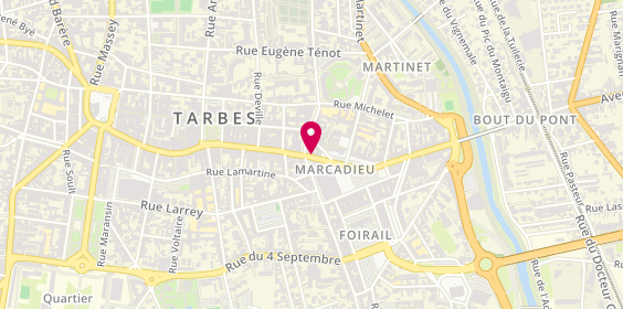 Plan de Jacques Fourcade Coiffure, 78 Rue Maréchal Foch, 65000 Tarbes