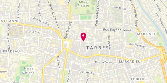 Plan de Nicole Laurens, 20 Rue Georges Clemenceau
Pass. Du Commissariat, 65000 Tarbes
