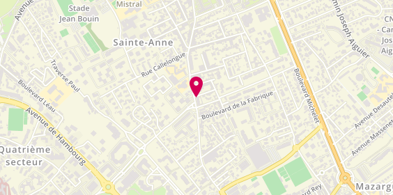 Plan de Evelyne By Carre Court, 549 avenue de Mazargues, 13008 Marseille