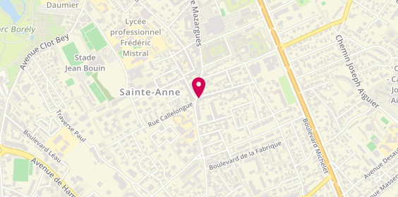 Plan de Les Coiffeurs du Sud Saint Anne, 481 Avenue de Mazargues
Angle du Boulevard Reynaud, 13008 Marseille