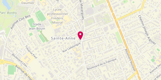 Plan de Coiff & Beauty Concept, 5 Boulevard Sainte-Anne, 13008 Marseille