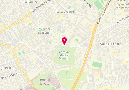 Plan de BIDOUSSA Jocelyne, 171 Boulevard Paul Claudel, 13010 Marseille
