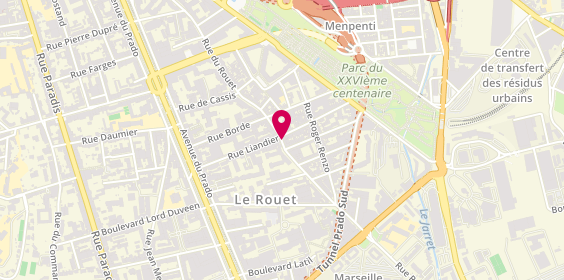 Plan de Cut Coiffure, 155 Rue Rouet, 13008 Marseille