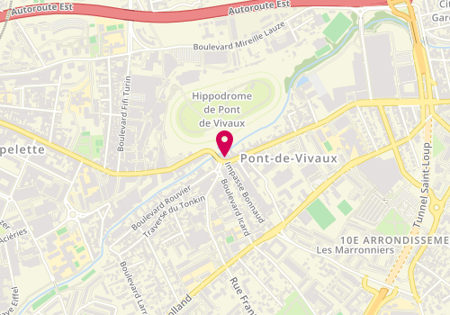 Plan de L'Instinct Creatif, 9 Boulevard de Pont de Vivaux, 13010 Marseille
