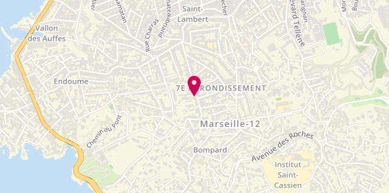 Plan de Jack'Atelier Coiffure, 64 Boulevard Bompard, 13007 Marseille