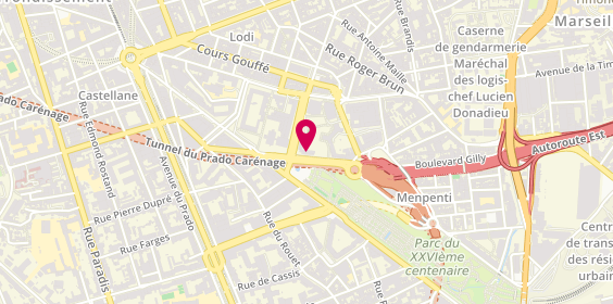 Plan de Gladdys Coiffure, 29 Boulevard Vincent Delpuech, 13006 Marseille