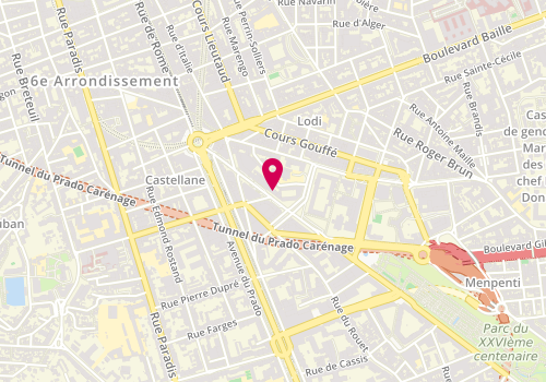 Plan de Lm Coiffure, 37A avenue Jules Cantini, 13006 Marseille