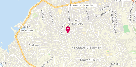 Plan de Les Coiffeurs Marseille, 244 Rue d'Endoume, 13007 Marseille