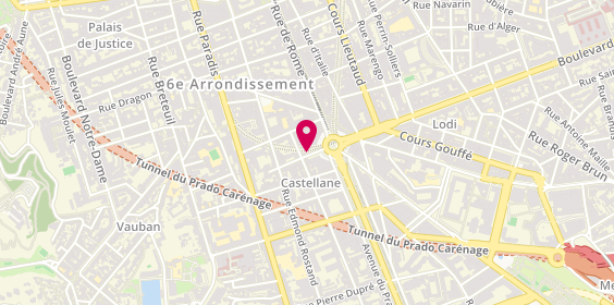 Plan de Georgio coiffure, 4 Rue Louis Maurel, 13006 Marseille