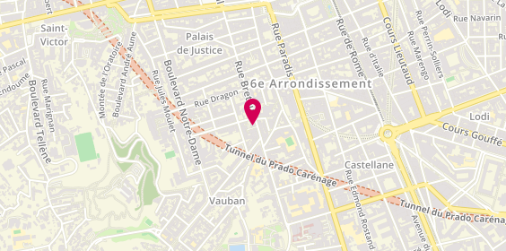 Plan de Hanene lissage coiffure, 106 Rue Breteuil, 13006 Marseille