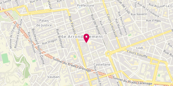 Plan de David T. Barbershop, David T
46 Rue Edmond Rostand, 13006 Marseille