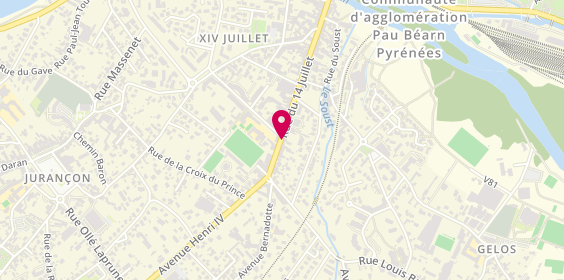 Plan de Dynamic'Coiffure, 65 Rue du 14 Juillet, 64000 Pau
