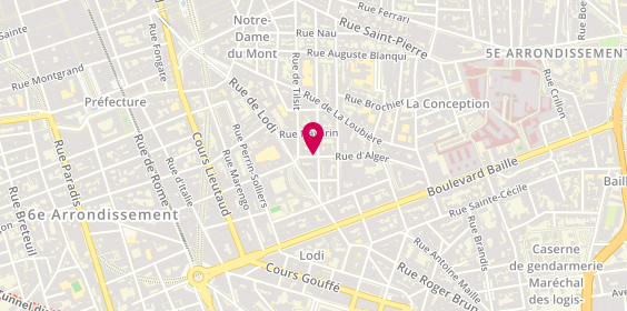 Plan de PONTIER Frédéric, 17 Rue d'Alger, 13006 Marseille