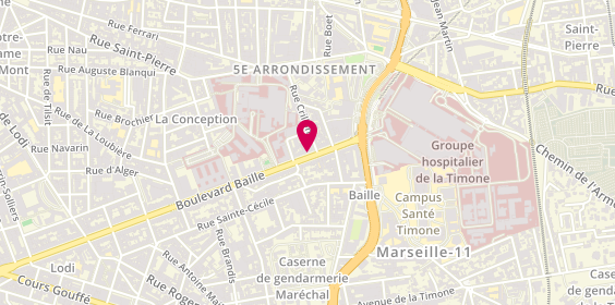 Plan de Jean Claude Biguine, 163 Boulevard Baille, 13005 Marseille