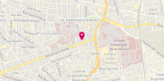 Plan de L&L Coiffure et Beauté, 1 Rue Crillon, 13005 Marseille