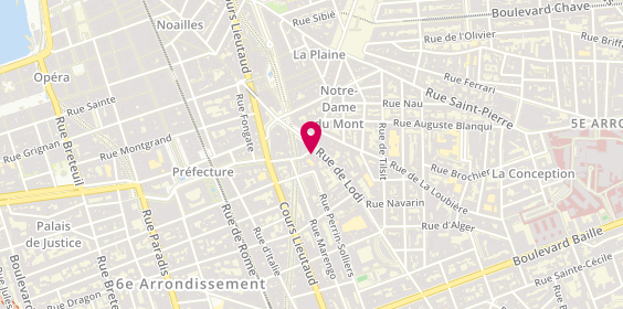 Plan de Nat Coiffure, 24 Rue des Bergers, 13006 Marseille