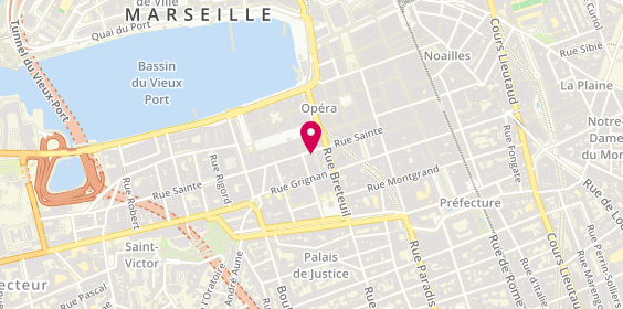Plan de Les Coiffeurs du Sud, 43 Rue Sainte, 13001 Marseille