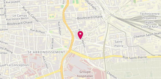 Plan de Coiffure Francesca.R, 61 Boulevard Jeanne d'Arc, 13005 Marseille