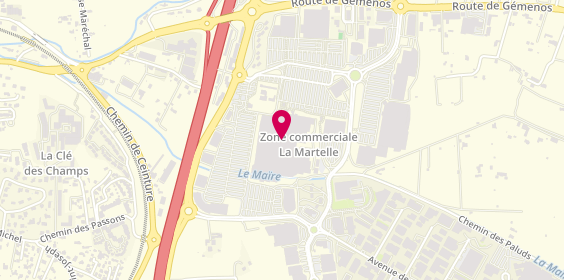 Plan de Philippe Prin-Derre, Route de Gémenos Centre Commercial Auchan, 13400 Aubagne