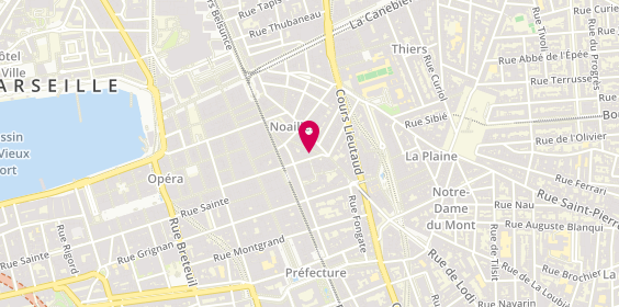 Plan de Bernard BRUN Coiffure, 13 Rue Jean-Pierre-Moustier, 13001 Marseille