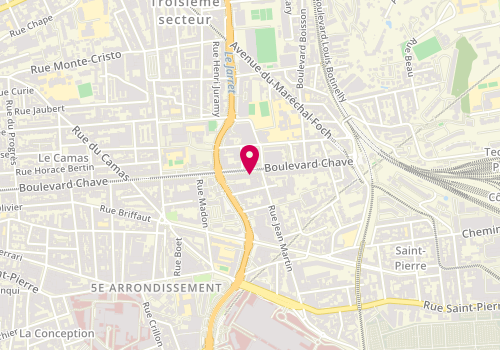 Plan de SAHLAOUI Stéphanie, 264 Boulevard Chave, 13005 Marseille