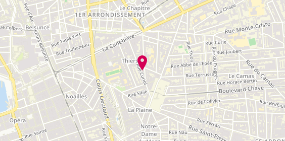 Plan de Atelier de Coiffure Marianne, 60 Rue Adolphe Thiers, 13001 Marseille