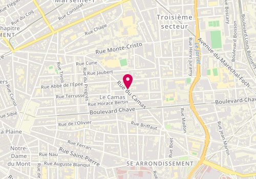 Plan de Expressions Coiffure, 85 Rue du Camas, 13005 Marseille