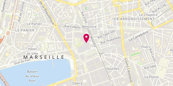 Plan de La Barbe de Papa, Centre Commercial Centre Bourse
17 Cr Belsunce, 13001 Marseille