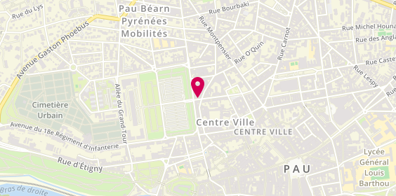 Plan de Tchip Coiffure, 18 Rue d'Orléans, 64000 Pau