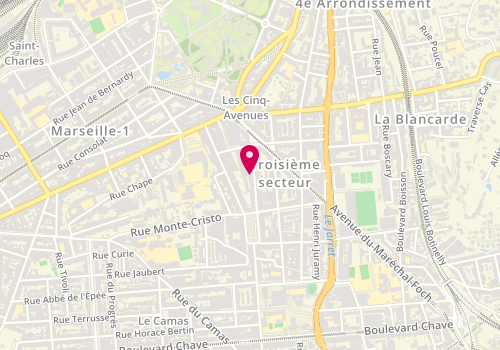 Plan de Mademoiselle Rose, 18 Boulevard Georges Clemenceau, 13004 Marseille