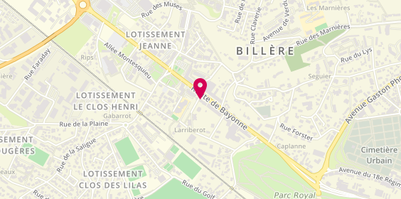 Plan de L'Atelier de Cédric, 21 Bis Route de Bayonne, 64140 Billère
