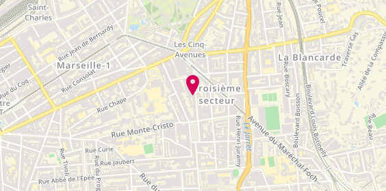 Plan de Le Carré, 18 Rue Georges Clemenceau, 13004 Marseille