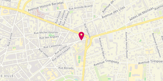 Plan de Centre capillaire Nathalie Antoun, 27 avenue du Général de Gaulle, 64000 Pau