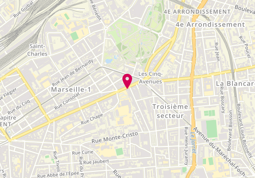 Plan de JMF Coiffeur, 176 Boulevard de la Libération, 13004 Marseille