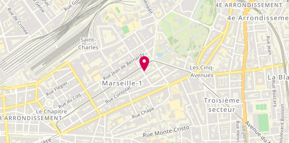 Plan de LAUGERO Valérie, 14 Rue Louis Grobet, 13001 Marseille