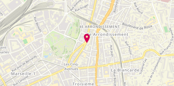 Plan de Christian M, 80 avenue des Chartreux, 13004 Marseille