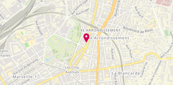 Plan de Envergur Coiffure, 69 avenue des Chartreux, 13004 Marseille