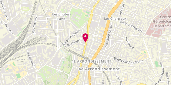Plan de ARNOUX Liz Helene, 155 Avenue Chartreux, 13004 Marseille