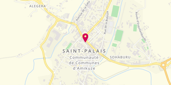 Plan de Coiffure Bernadette, 7 Place du Foirail, 64120 Saint-Palais
