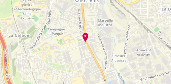 Plan de Design Coiffure Mixte, 437 Rue de Lyon, 13015 Marseille