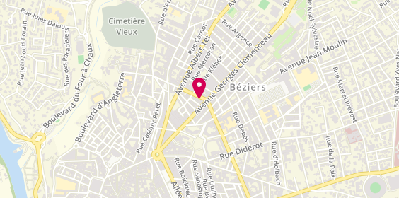 Plan de Nesrinelatelier, 28 Boulevard de Strasbourg, 34500 Béziers