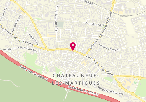 Plan de Le klub du sud, 18 avenue du 4 Septembre, 13220 Châteauneuf-les-Martigues
