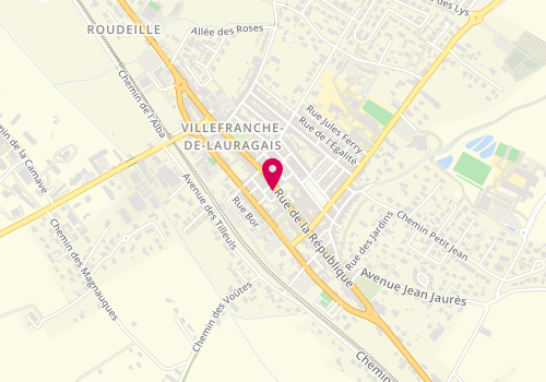 Plan de Le 115, 115 Rue de la République, 31290 Villefranche-de-Lauragais