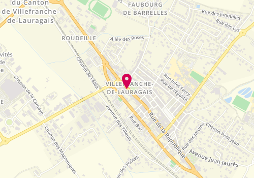 Plan de Les Nouveaux Coiffeurs, 163 Bis Rue de la Republique, 31290 Villefranche-de-Lauragais
