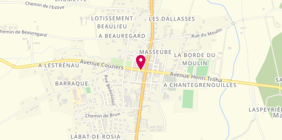 Plan de Coiffure Cécile, 20 Rue du Commerce, 32140 Masseube