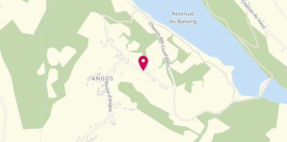Plan de Jocelyne Coiffure, 109 Route Angos, 64450 Navailles-Angos