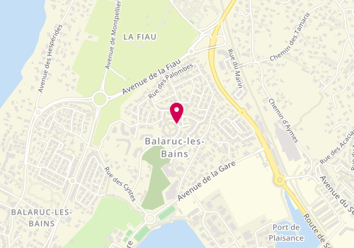 Plan de Osmose Coiffure, 4 Impasse des Pinsons, 34540 Balaruc-les-Bains