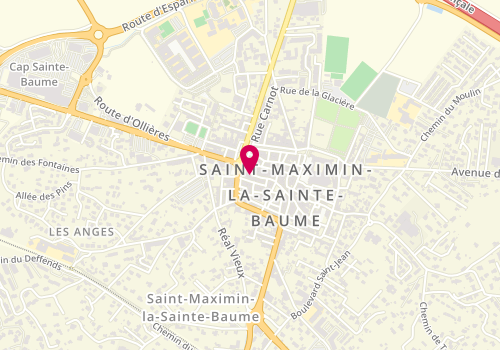 Plan de Salon Coiffure Rayan, 8 Rue de la République, 83470 Saint-Maximin-la-Sainte-Baume