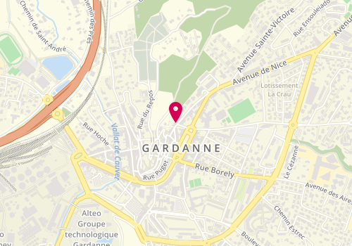 Plan de S'coup Coiffure, 21 Rue Parmentier, 13120 Gardanne