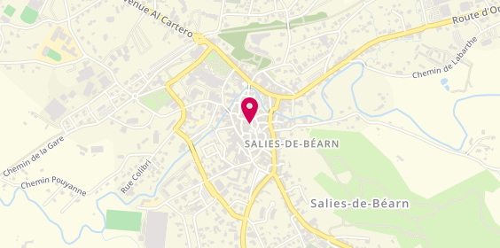 Plan de Bayaa Coiffure, 2 Place du Bayaa, 64270 Salies-de-Béarn